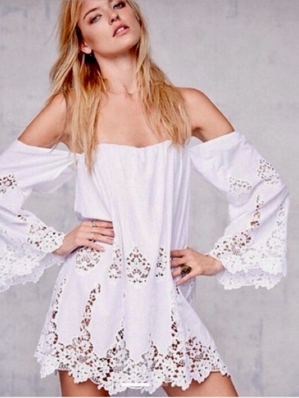 STONE COLD FOX Marra Lace Mini Dress